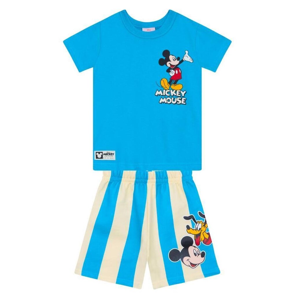 Conjunto infantil menino em meia malha Brandili
