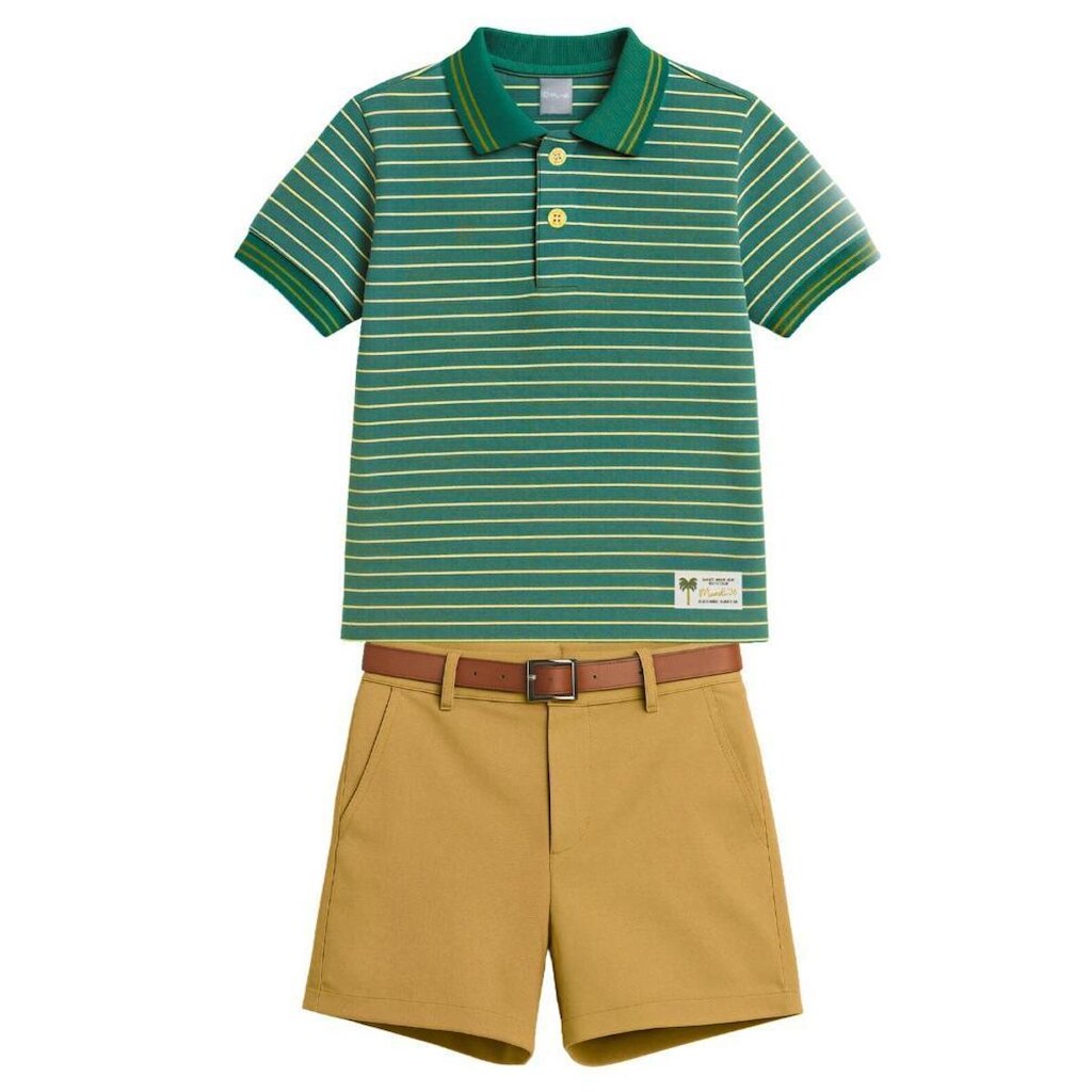 Conjunto infantil menino em meia malha Mundi