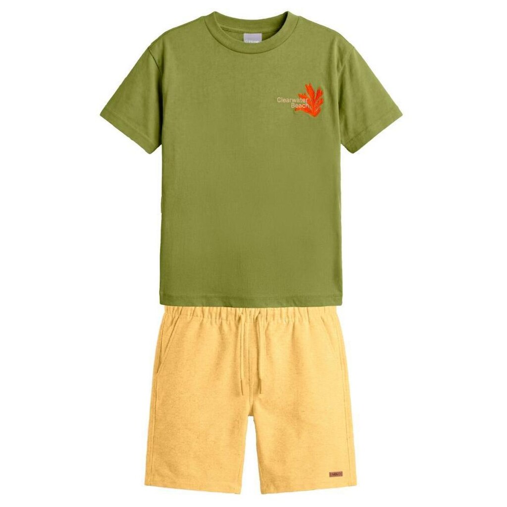 Conjunto infantil menino em meia malha Mundi