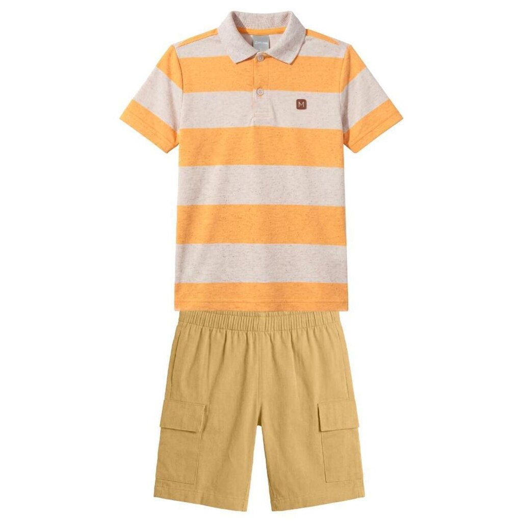 Conjunto infantil menino em moletinho Mundi