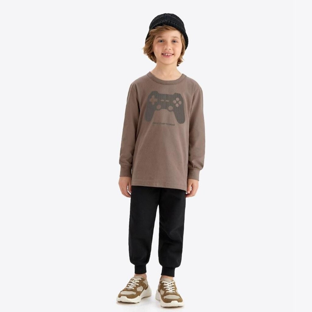 Conjunto Infantil Menino Moletom Manga Longa Game Rovitex