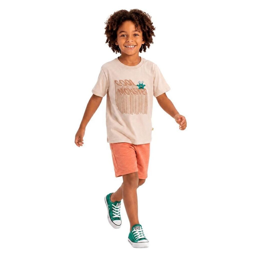 Conjunto Infantil Menino Monstro Legal Areia Alphabeto