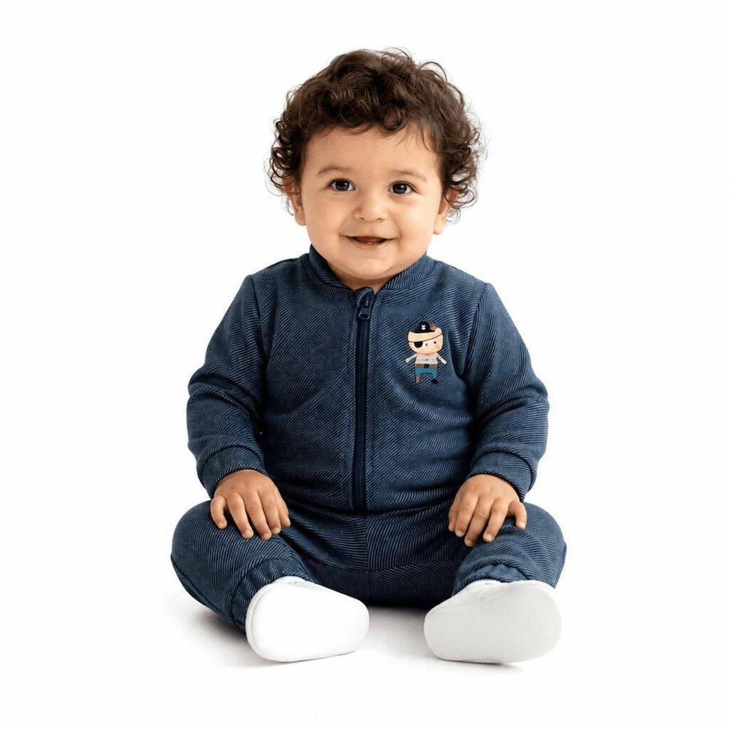 Conjunto Infantil Menino Pequeno Pirata Alphabeto Naval