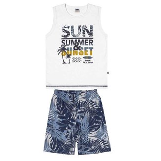 Conjunto Infantil Menino Regata E Bermuda Summer Marlan