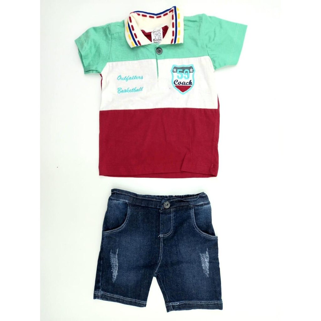 Conjunto Infantil Menino Verão Muleka Sapeka - Ref 2750