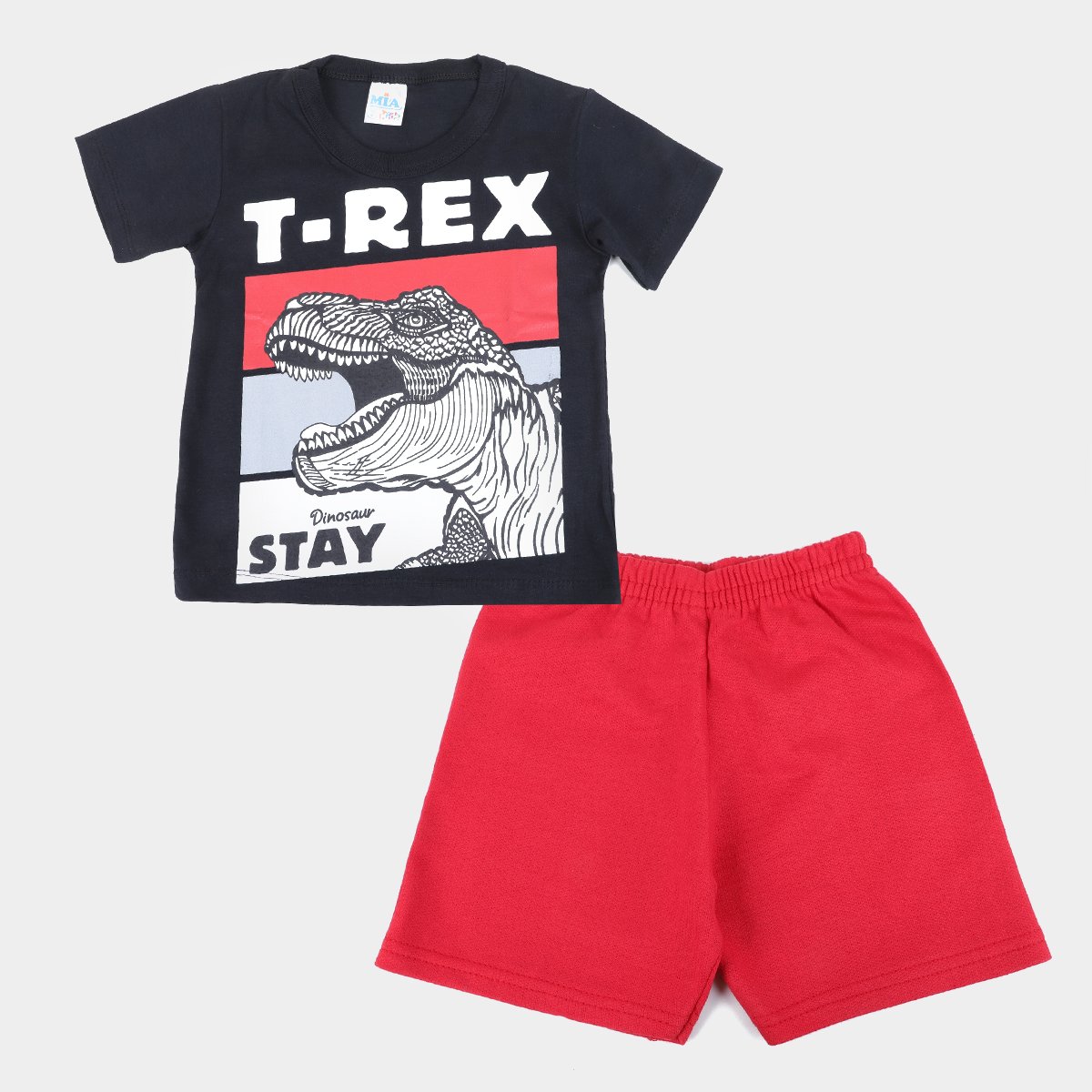 Conjunto Infantil Mia Kids T-Rex Masculino - Preto é ruim? Conjunto Infantil Mia Kids T-Rex Masculino - Preto é boa?