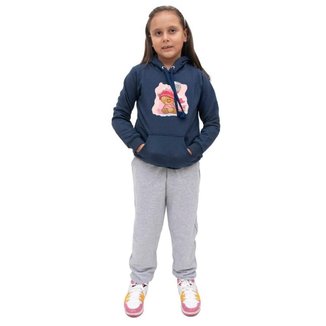 Conjunto Infantil Moletom Flanelado Estampa Ursinho Menina