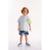 Conjunto Infantil para Menino oMar com Camiseta e Short Três e Já - Branco
