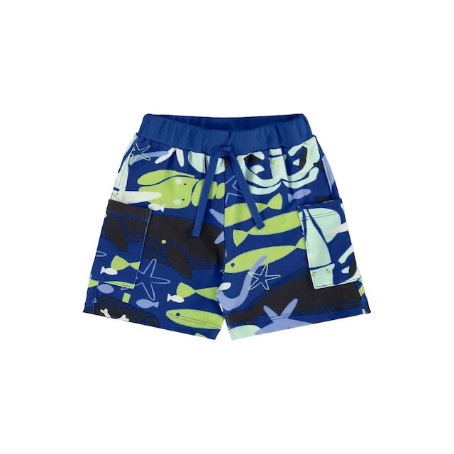 Conjunto Infantil para Menino oMar com Camiseta e Short Três e Já