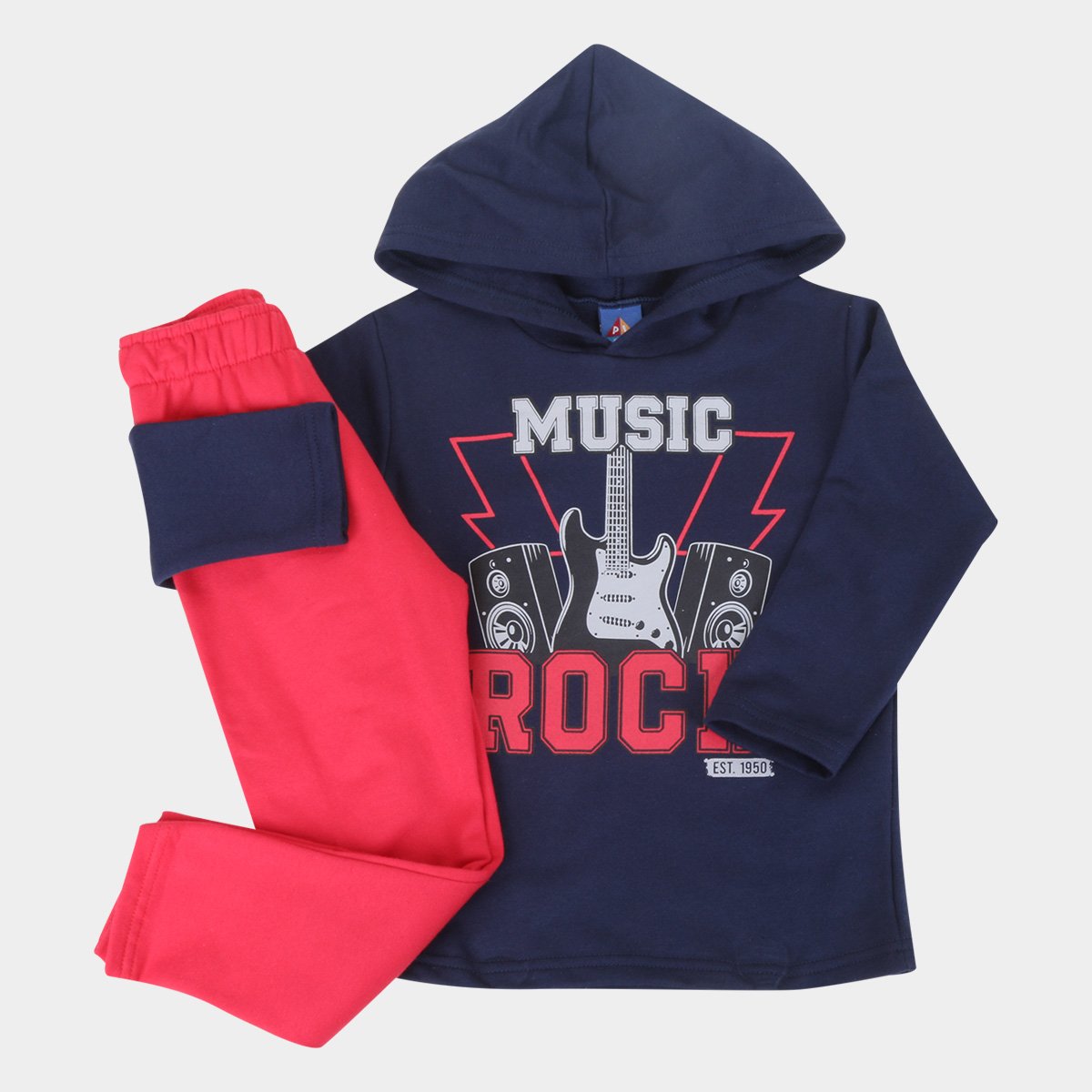 Conjunto Infantil Pipa Estampado Com Capuz Masculino - Marinho é ruim? Conjunto Infantil Pipa Estampado Com Capuz Masculino - Marinho é boa?