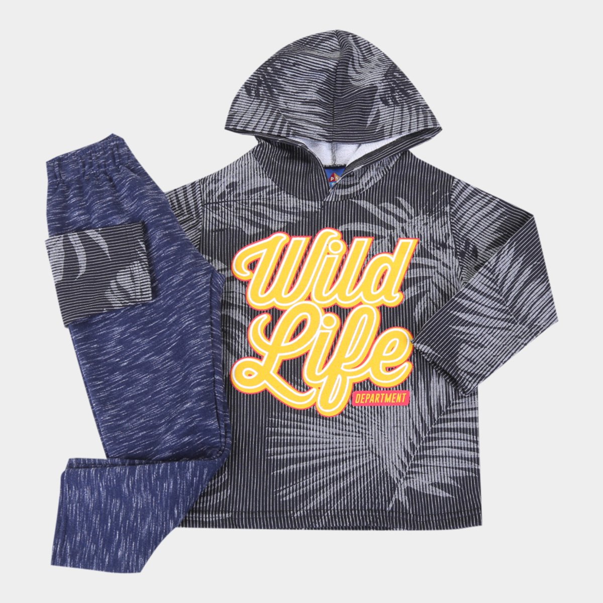 Conjunto Infantil Pipa Estampado Com Capuz Masculino - Grafite é ruim? Conjunto Infantil Pipa Estampado Com Capuz Masculino - Grafite é boa?