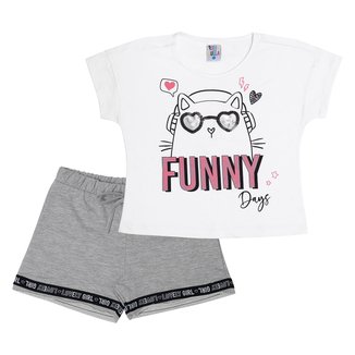 Conjunto Infantil Pulla Bulla Funny Feminino