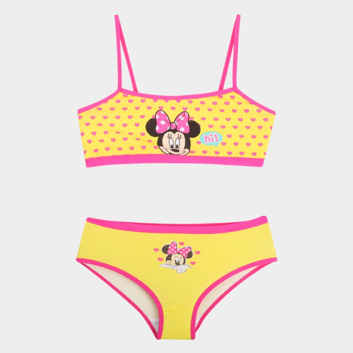 Conjunto Infantil Trifil Top E Calcinha Minnie Disney Feminino - Amarelo Menor preço em Conjunto Infantil Trifil Top E Calcinha Minnie Disney Feminino - Amarelo