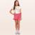 Conjunto Infantil Verão Blusa E Short Saia Bem Me Quero Tam 4 a 10  - Fakini - Creme