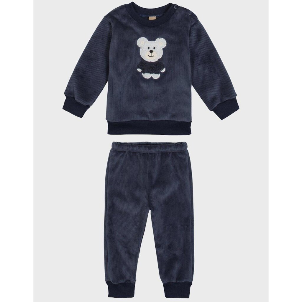 Conjunto Inverno Com Calça Veludo Pelo Interno Marinho Aquecimento Máximo Inverno  Bebê P ao GG