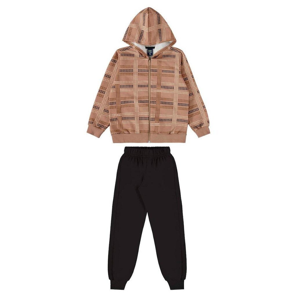 Conjunto Jaqueta Xadrez e Calça Moletom Bee Loop