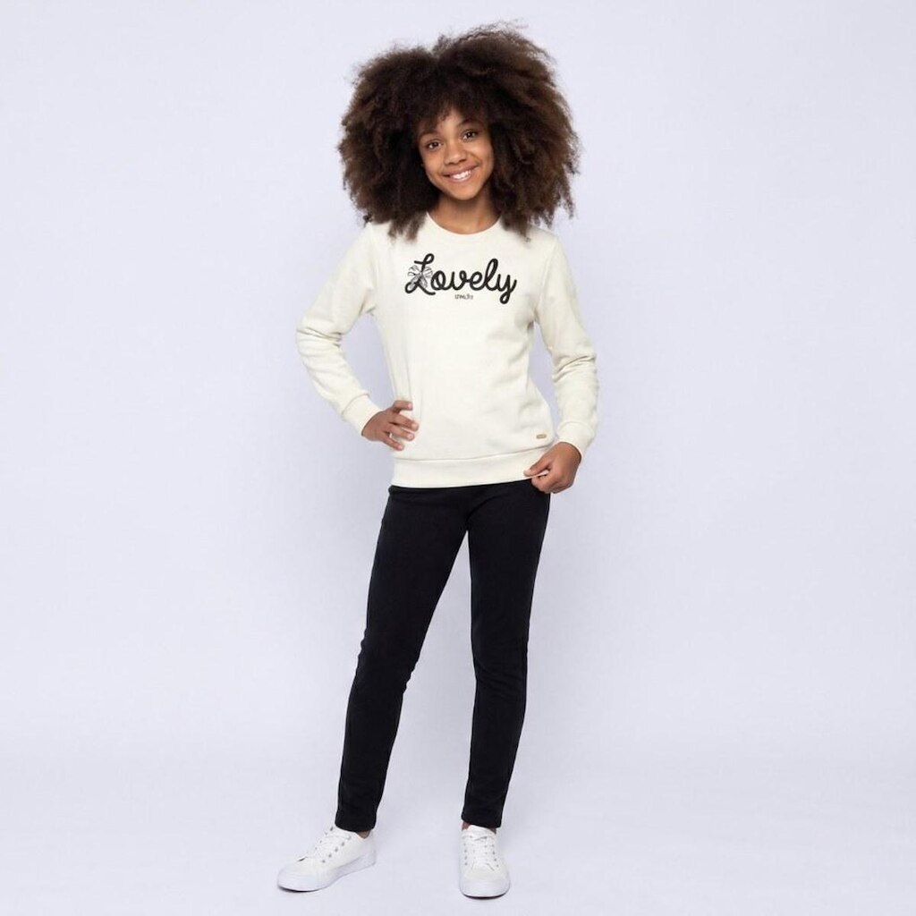 Conjunto Juvenil Feminino Moletom Manga Longa E Legging Lovely Upalôo