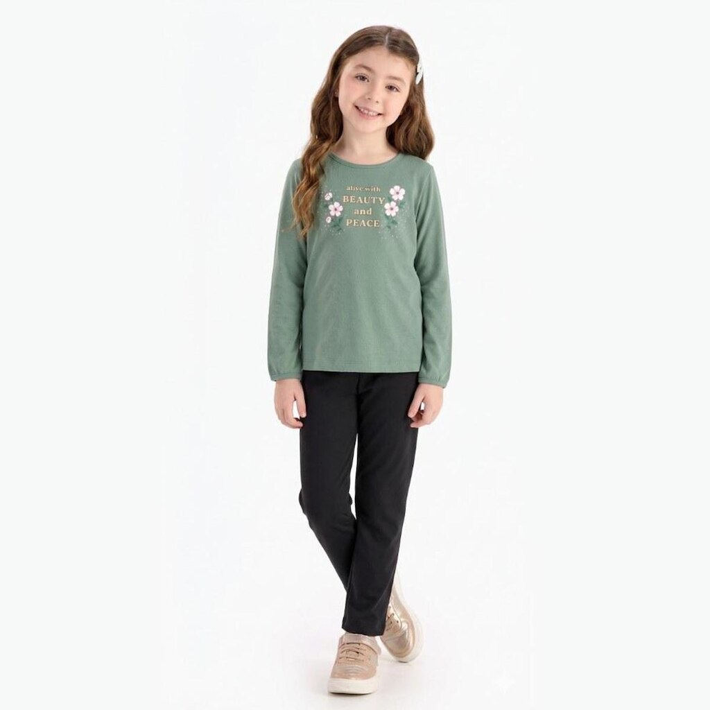 Conjunto Juvenil Menina Manga Longa Beauty And Peace Rovitex