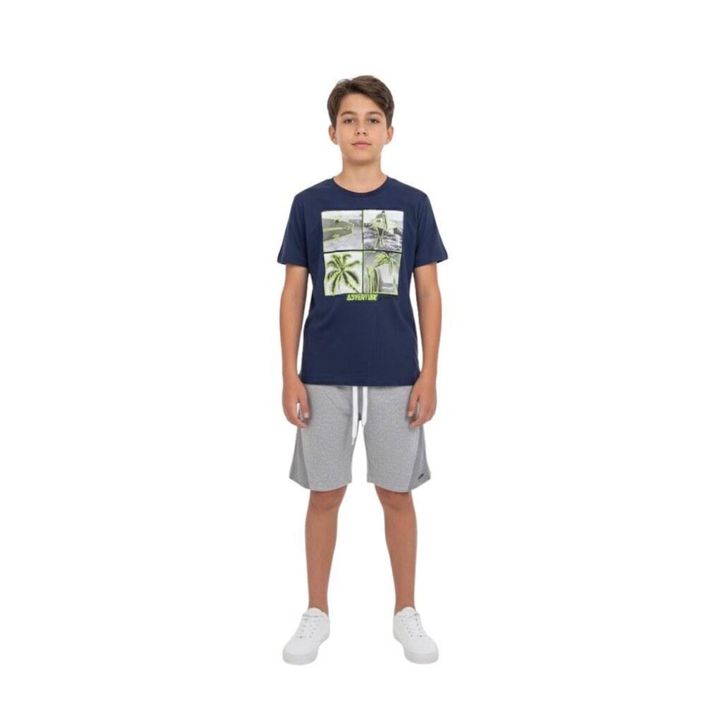 Conjunto Juvenil Menino Baby Vest Manga Curta Adventure Surf