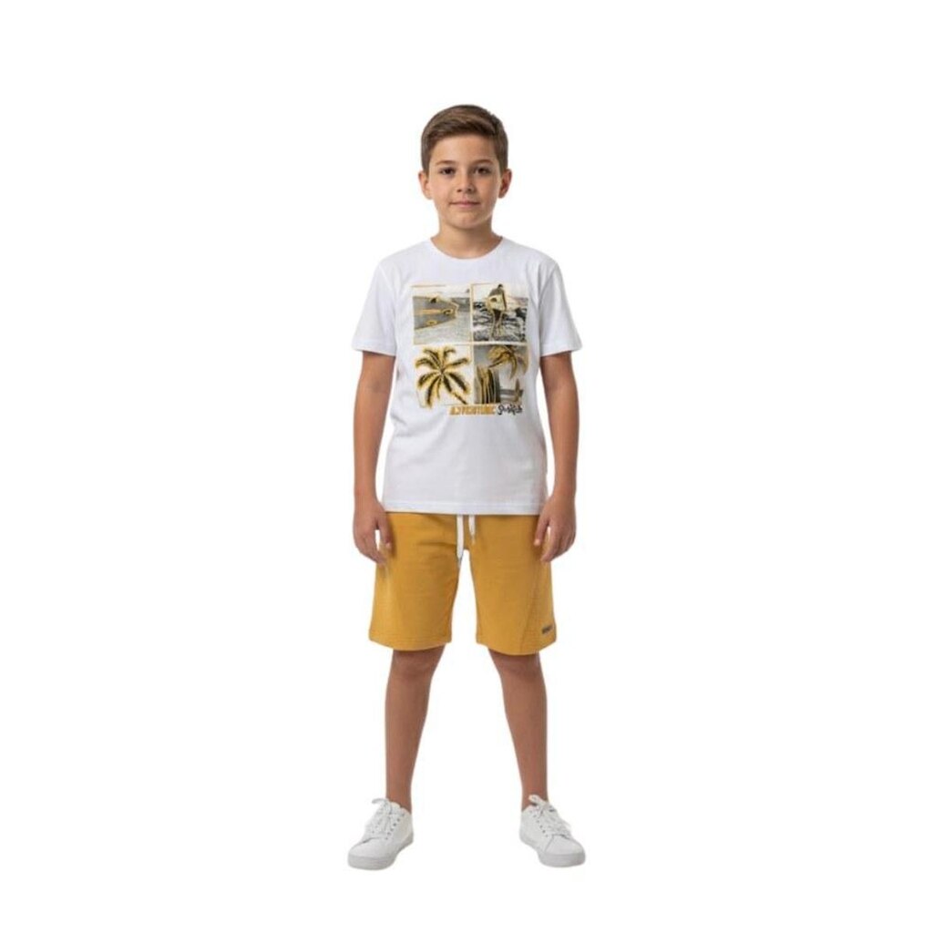 Conjunto Juvenil Menino Baby Vest Manga Curta Adventure Surf