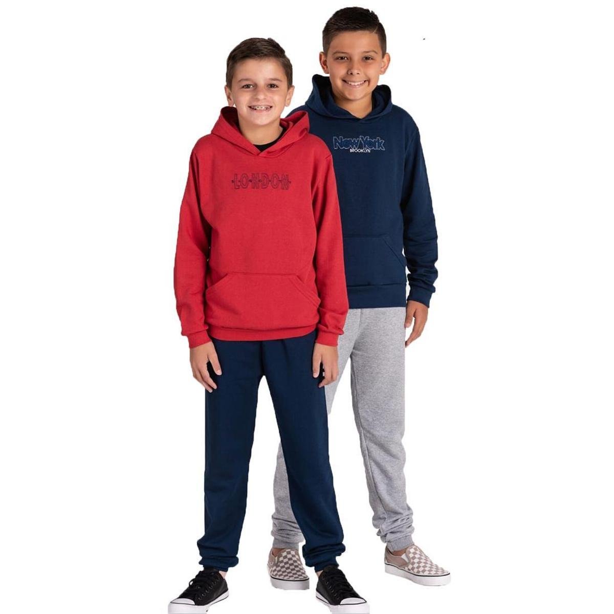 Conjunto Infantil Moletom Infanto Juvenil Masculino Infantil
