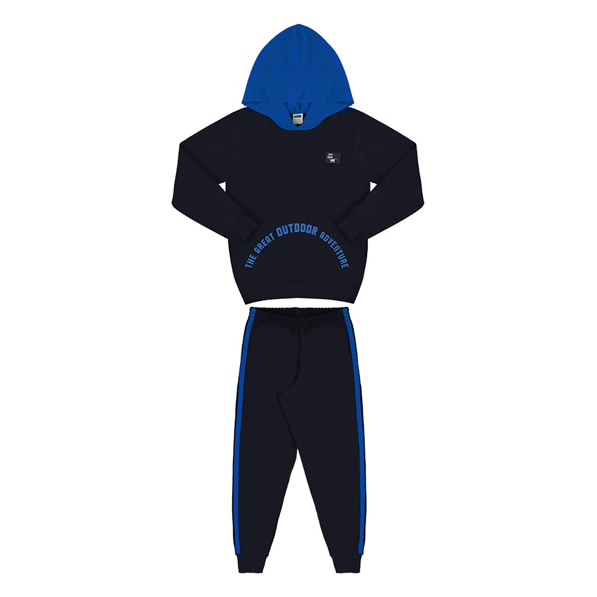 Conjunto Longo Infantil Marlan Moletom com Capuz Menino - Preto Menor preço em Conjunto Longo Infantil Marlan Moletom com Capuz Menino - Preto