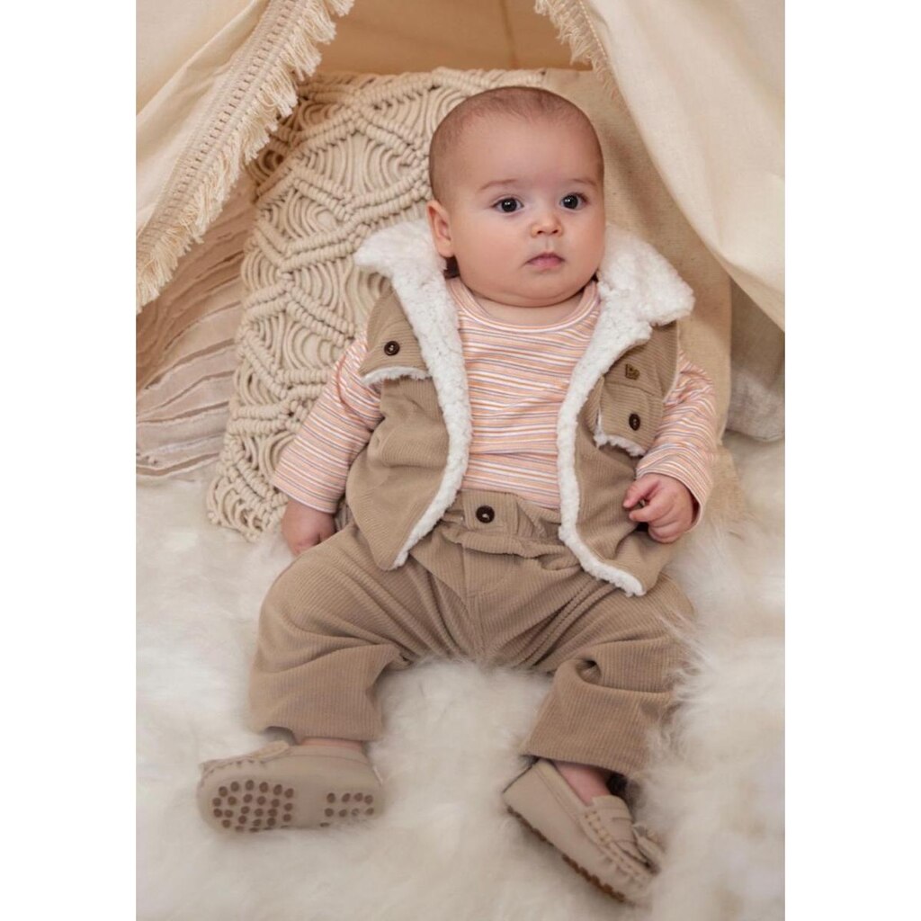 Conjunto Luxo Body Calça Colete Cotelê Bebê Menino D+ 60532