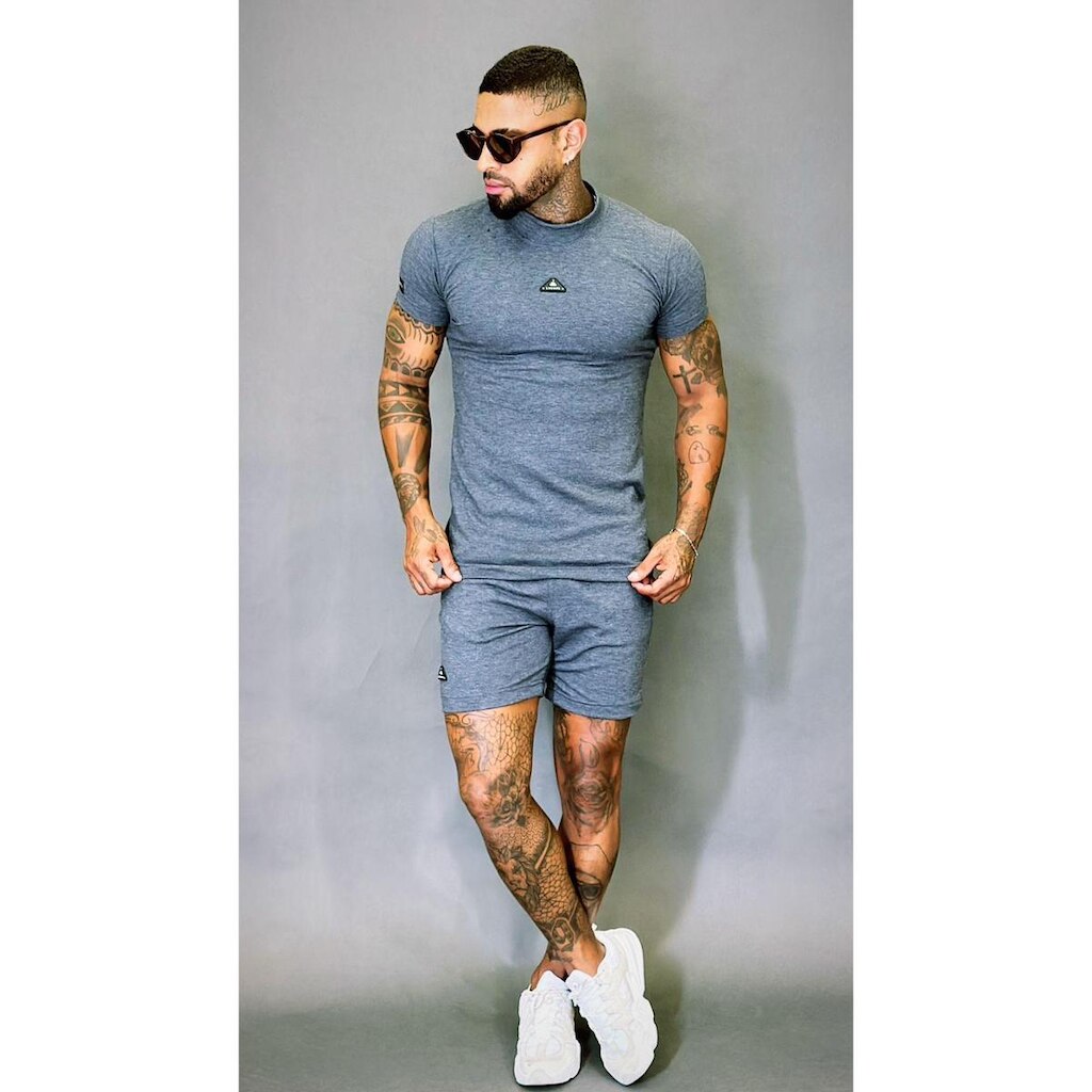Conjunto Masculino Moletinho Liso Slim Lacapa Premium