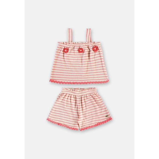 Conjunto Menina Bata e Short Up Baby