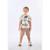 Conjunto Menino Camiseta e Bermuda Up Baby - Branco