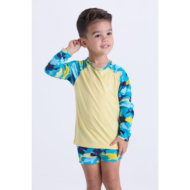 Conjunto Moda Praia Infantil Estampa de Tubarão
