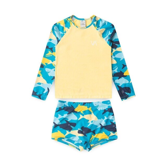 Conjunto Moda Praia Infantil Estampa de Tubarão