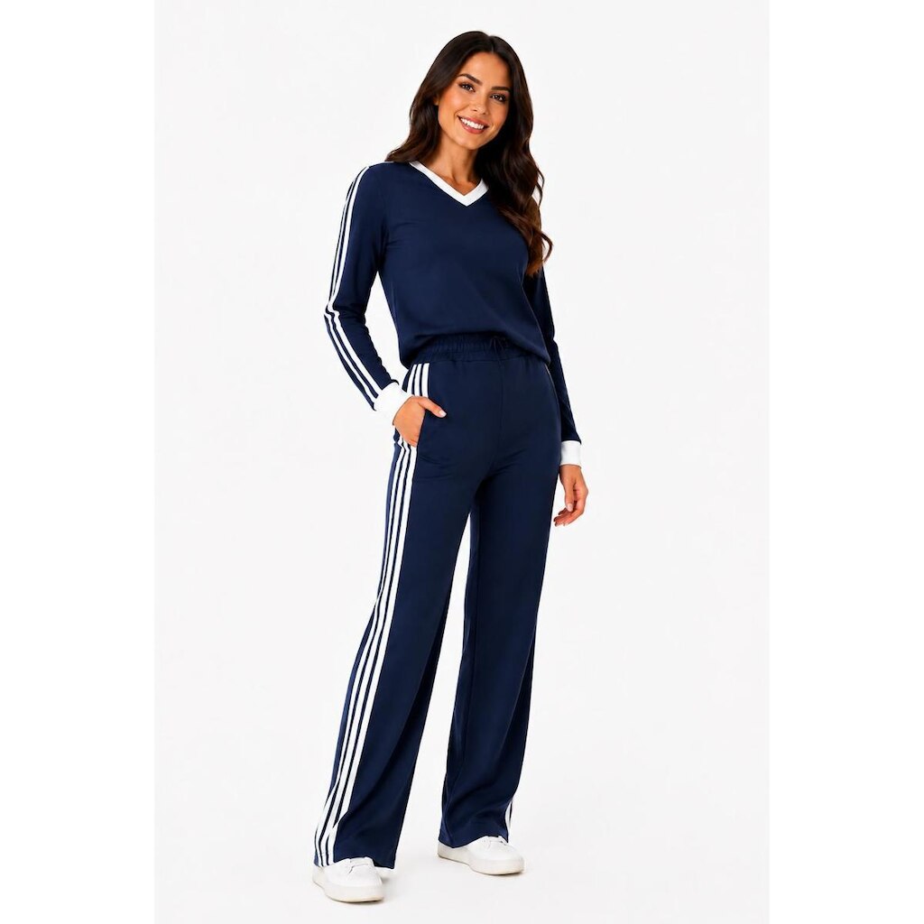 Conjunto Moletinho D Bell Outlet Fashion Esportivo Azul Marinho