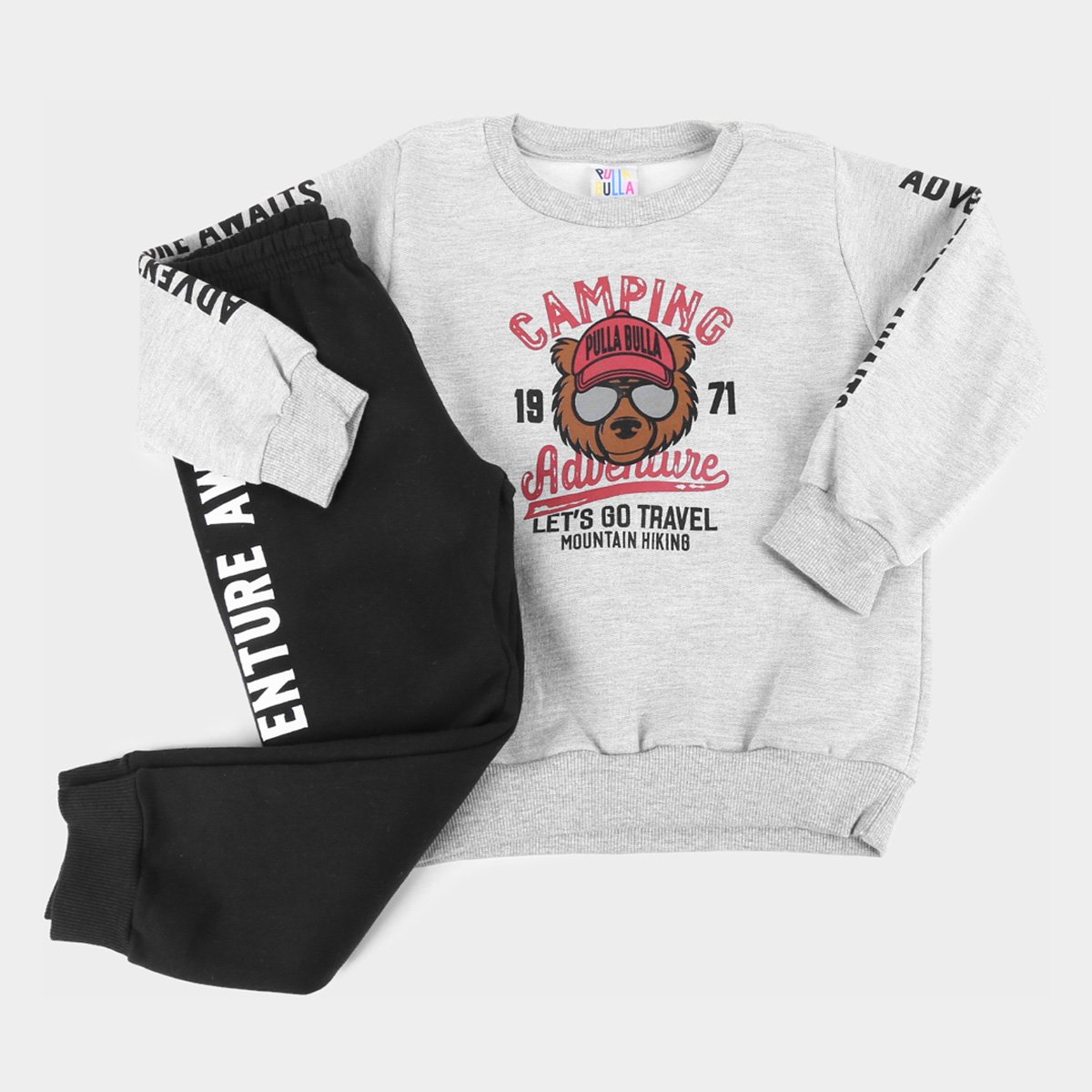 Conjunto Moletom Bebê Pulla Bulla Adventure Masculino - Mescla é ruim? Conjunto Moletom Bebê Pulla Bulla Adventure Masculino - Mescla é boa?