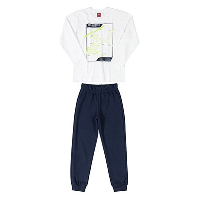 Conjunto Moletom Bee Loop Infantil Helicopter Masculino - Masculino