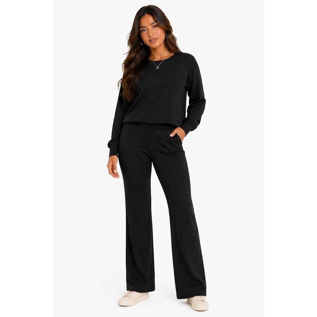 Conjunto Moletom D Bell Outlet Fashion Basico Preto