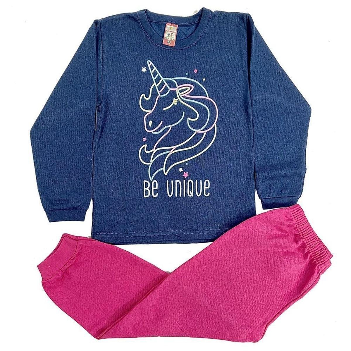 Conjunto Moletom de Inverno -marinho SEM CAPUZ /Menina Infantil Calças e Casaco 4 A 8 Anos - Azul Menor preço em Conjunto Moletom de Inverno -marinho SEM CAPUZ /Menina Infantil Calças e Casaco 4 A 8 Anos - Azul