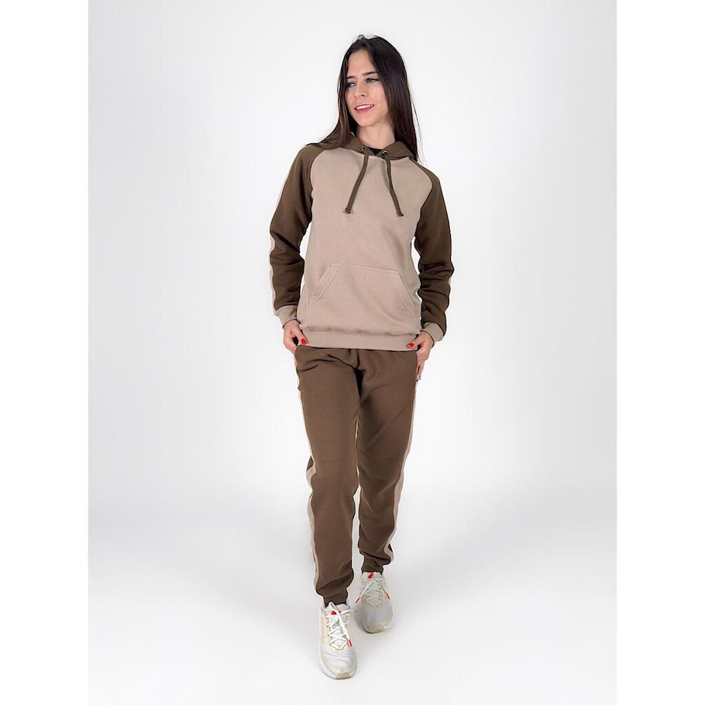 Conjunto Moletom Feminino Faixa Lateral