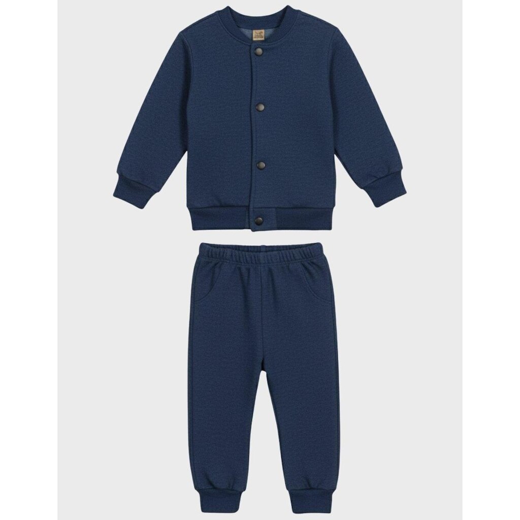 Conjunto Moletom Grosso Dia a Dia Quentinho Fresco C/Calça Inverno Marrom - Bebê P ao GG