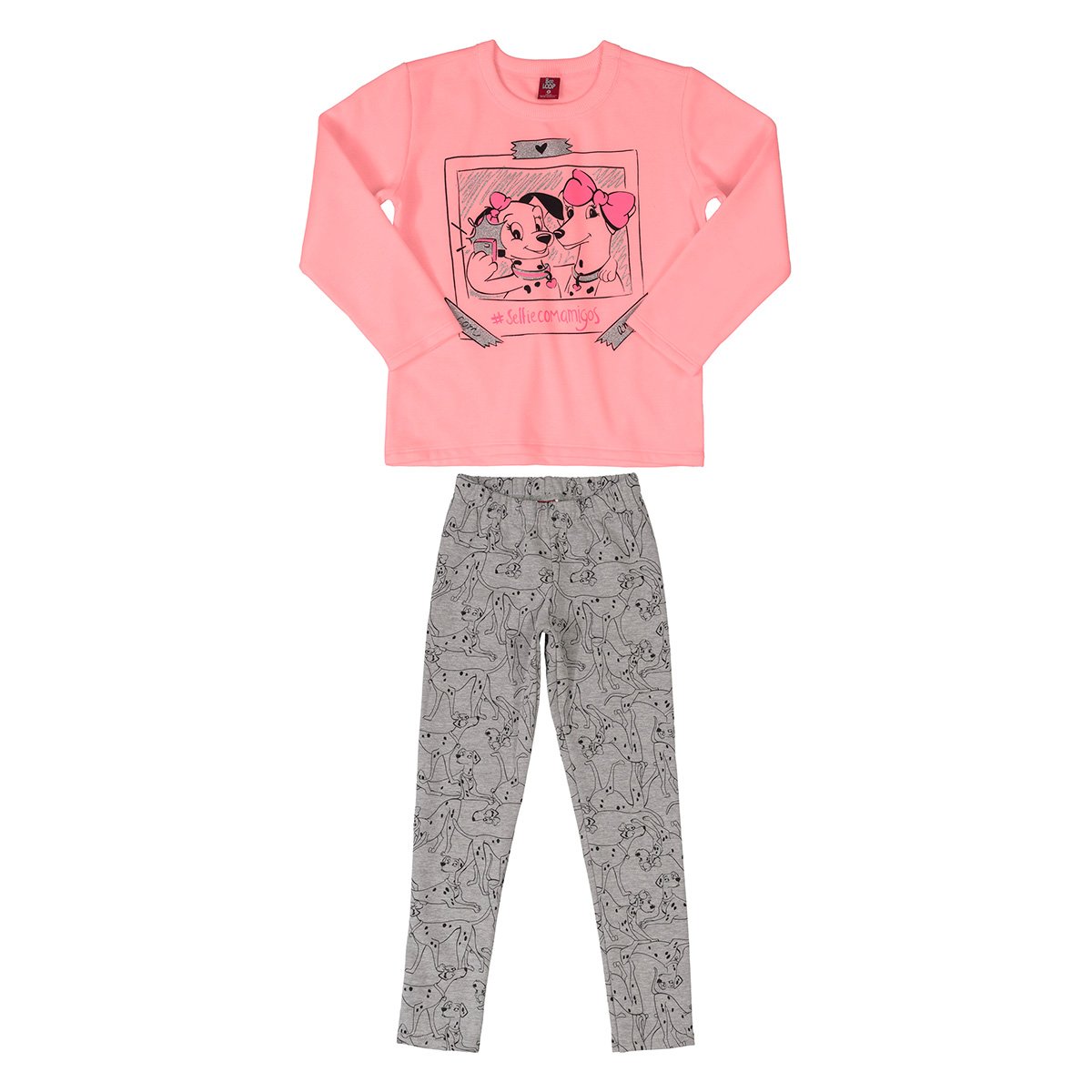 Conjunto Moletom Infantil Bee Loop Calça Molecotton Cachorrinhos Feminino - Rosa Menor preço em Conjunto Moletom Infantil Bee Loop Calça Molecotton Cachorrinhos Feminino - Rosa