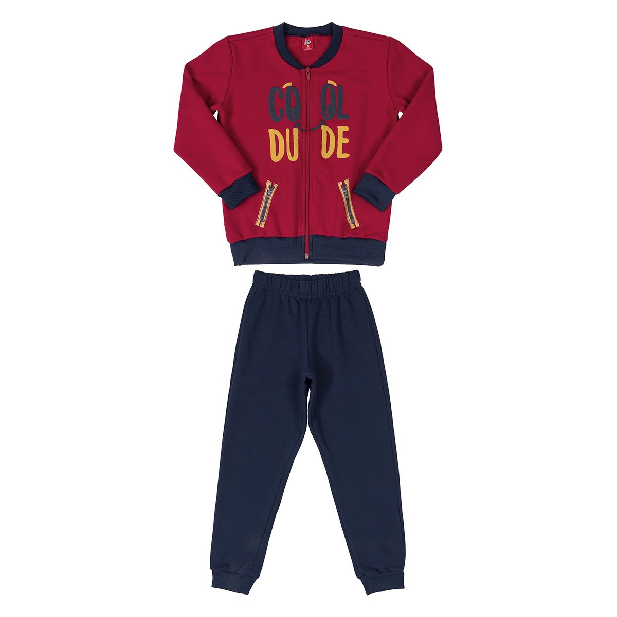 Conjunto Moletom Infantil Bee Loop Cool Dude Masculino - Vermelho é boa?