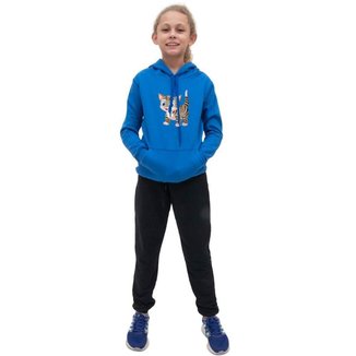 Conjunto Moletom Infantil Estampa de Gatinho Menina