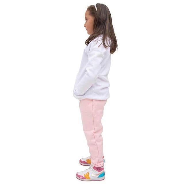 Conjunto Moletom Infantil Estampa de Gatinho Menina