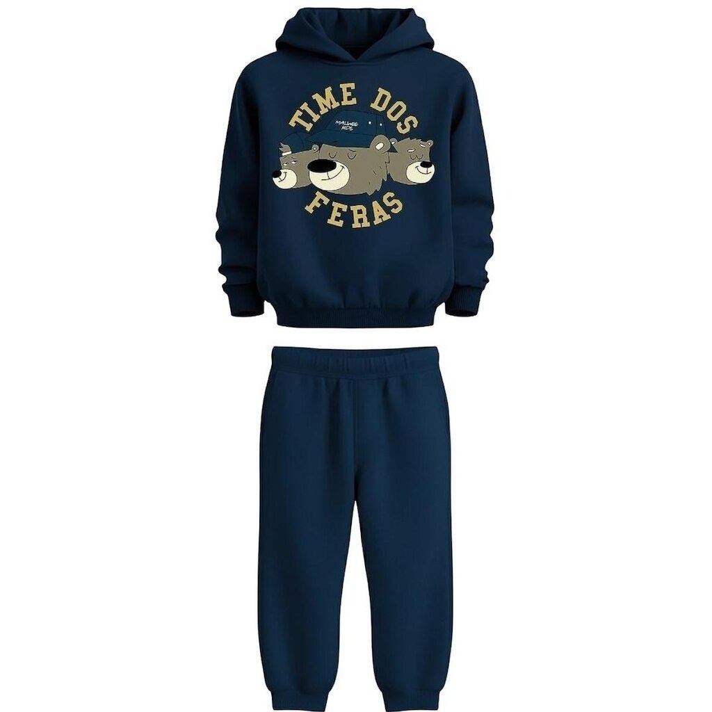 Conjunto Moletom Infantil Menino com Capuz Malwee Ref 136477
