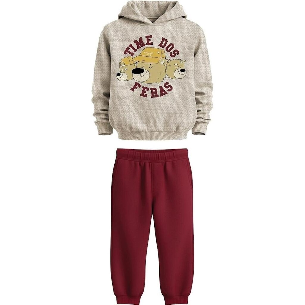 Conjunto Moletom Infantil Menino com Capuz Malwee Ref 136477