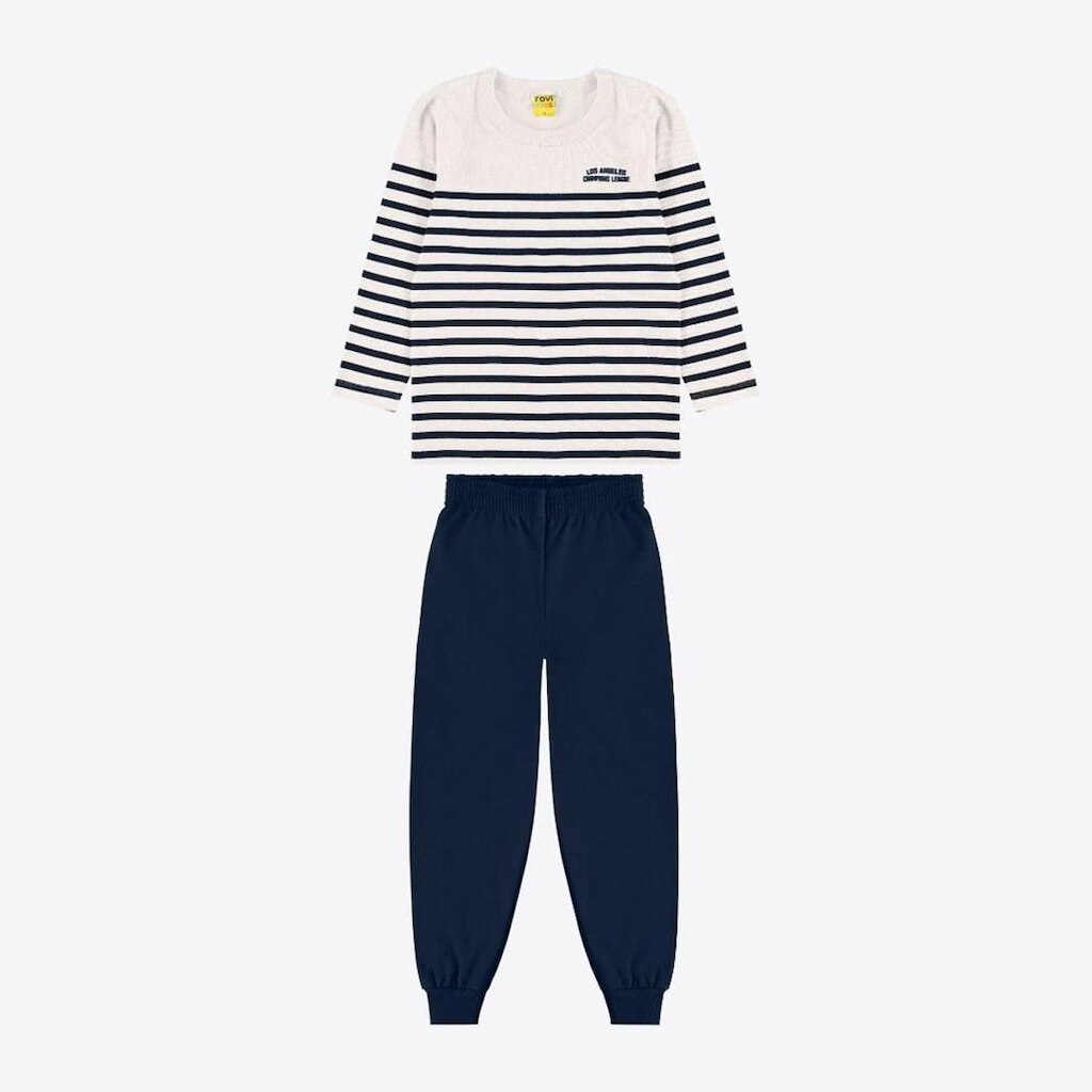 Conjunto Moletom Infantil Menino Inverno Manga Longa 2 Peças Rovitex