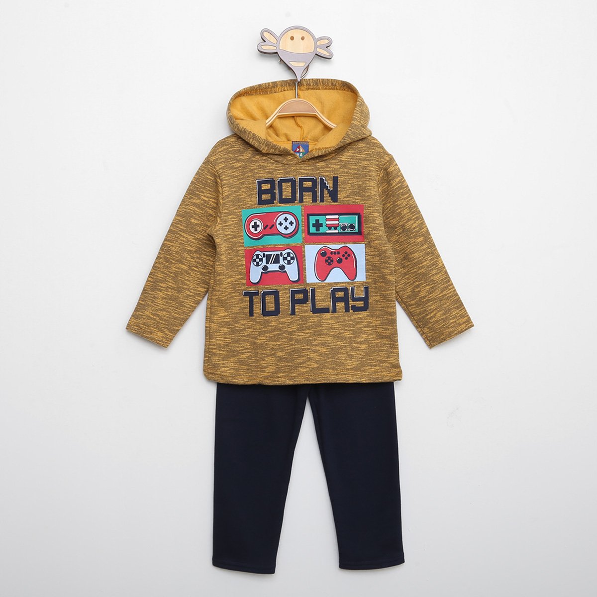 Conjunto Moletom Infantil Pipa Kids Blusa e Calça Estampado Games Menino - Mostarda+marinho é ruim? Conjunto Moletom Infantil Pipa Kids Blusa e Calça Estampado Games Menino - Mostarda+marinho é boa?