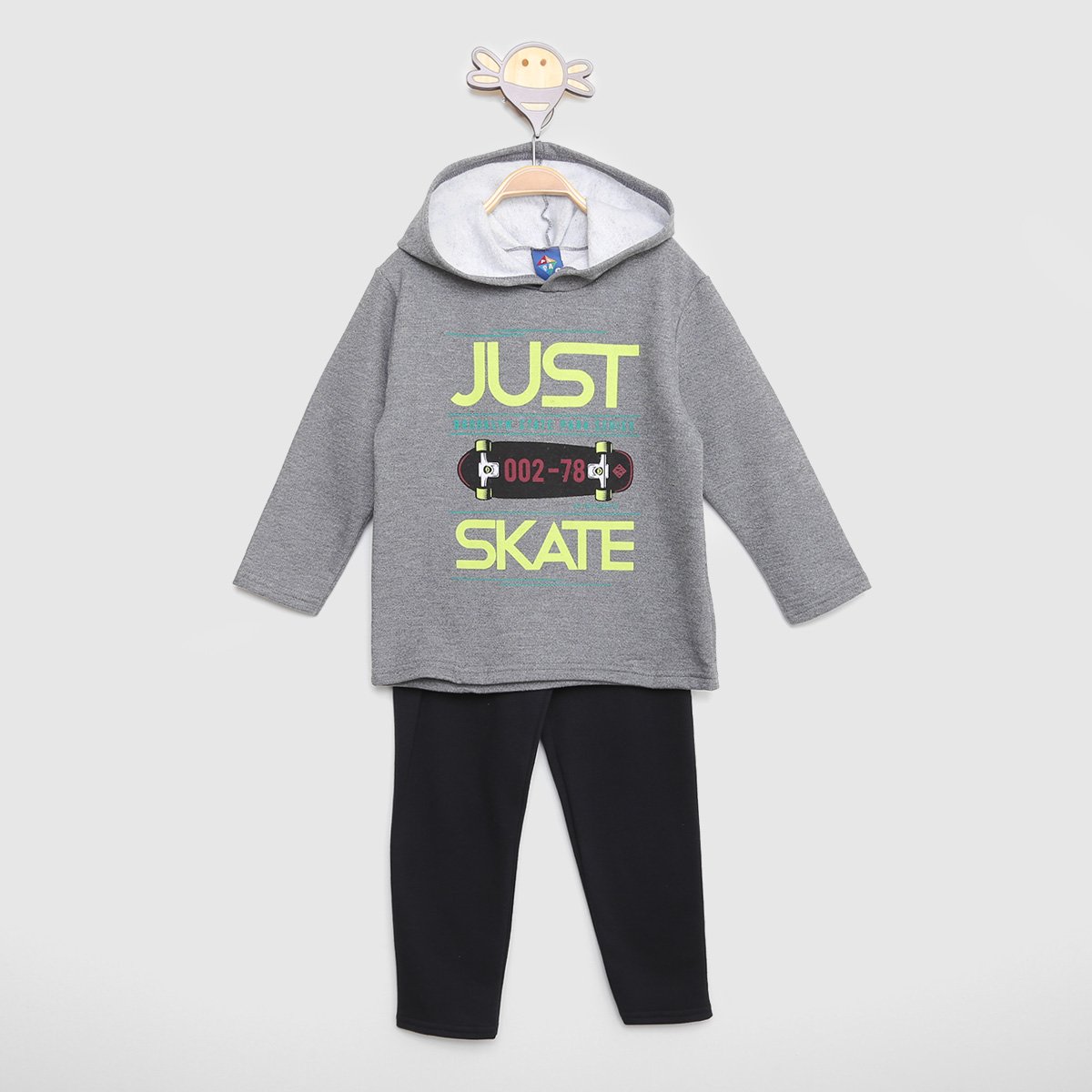 Conjunto Moletom Infantil Pipa Kids Blusa e Calça Estampado Skate Menino - Grafite+Preto é ruim? Conjunto Moletom Infantil Pipa Kids Blusa e Calça Estampado Skate Menino - Grafite+Preto é boa?