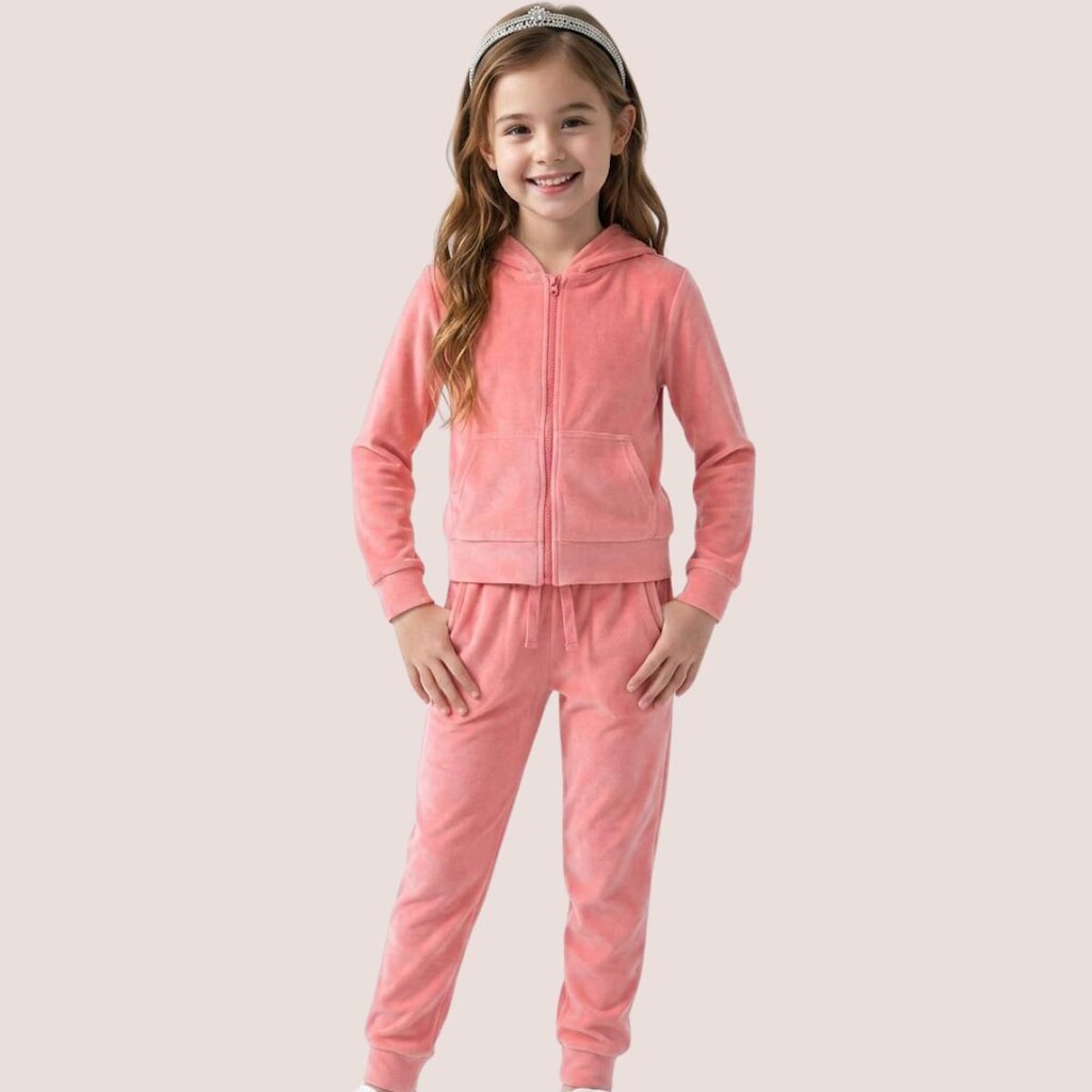 Conjunto Moletom Infantil Plush Casaco E Calça Con