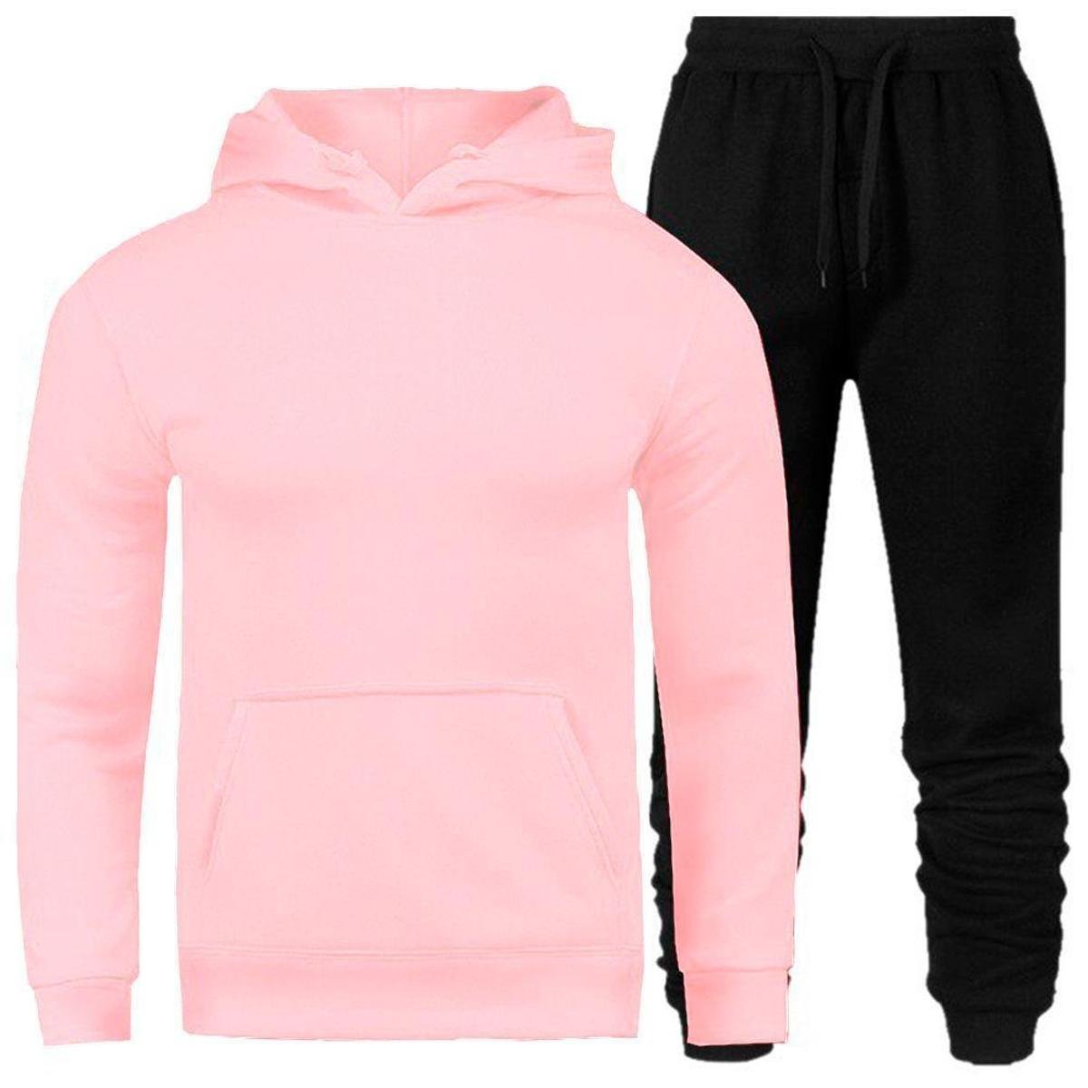 Conjunto Moletom Masculino Com Blusa Canguru + Calça Masculina Menor preço em Conjunto Moletom Masculino Com Blusa Canguru + Calça Masculina
